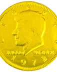 Yellow Foiled Milk Chocolate Coins: 1LB Bag
