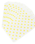 Yellow Polka Dot Candy Bags: 25-Piece Pack