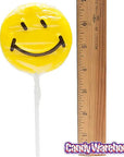 Yellow Smiley Face Lollipops: 60-Piece Case