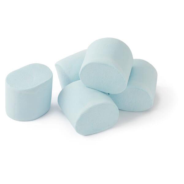 YumJunkie Pastel Blue Big Fat Giant Marshmallows: 25-Piece Bag - Candy Warehouse