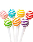 YumJunkie Sassy Spheres Assortment Striped Ball Lollipops - Petite: 150-Piece Bag