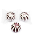 YumJunkie Sassy Spheres Cherry Black Striped Candy Balls: 5LB Bag