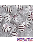 YumJunkie Sassy Spheres Cherry Black Striped Candy Balls: 5LB Bag