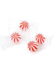 YumJunkie Sassy Spheres Cherry Red Striped Candy Balls - Petite: 5LB Bag