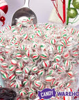 YumJunkie Sassy Spheres Christmas Striped Hard Candy Balls - Petite: 5LB Bag