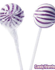 YumJunkie Sassy Spheres Grape Purple Striped Ball Lollipops: 100-Piece Bag