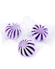 YumJunkie Sassy Spheres Grape Purple Striped Candy Balls: 5LB Bag