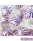 YumJunkie Sassy Spheres Grape Purple Striped Candy Balls: 5LB Bag