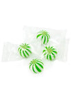 YumJunkie Sassy Spheres Lime Green Striped Candy Balls - Petite: 5LB Bag