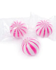 YumJunkie Sassy Spheres Strawberry Pink Striped Candy Balls: 5LB Bag