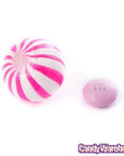 YumJunkie Sassy Spheres Strawberry Pink Striped Candy Balls: 5LB Bag