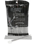 YumJunkie Sassy Straws Candy Powder Filled Mini Straws - Black Cherry: 50-Piece Bag