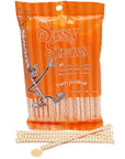 YumJunkie Sassy Straws Candy Powder Filled Mini Straws - Orange: 50-Piece Bag