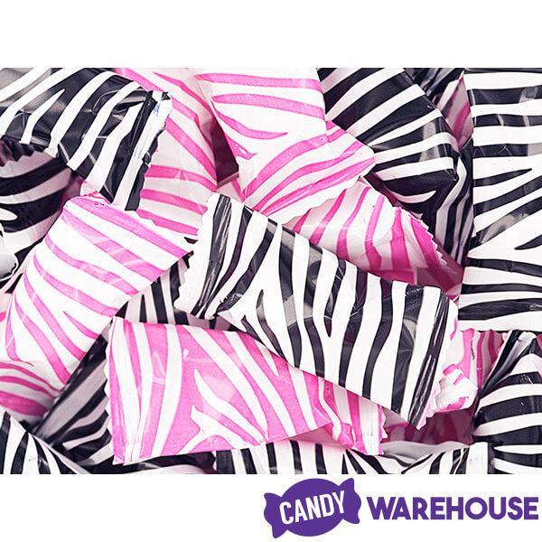 Zebra Prints Wrapped Butter Mint Creams: 300-Piece Case - Candy Warehouse