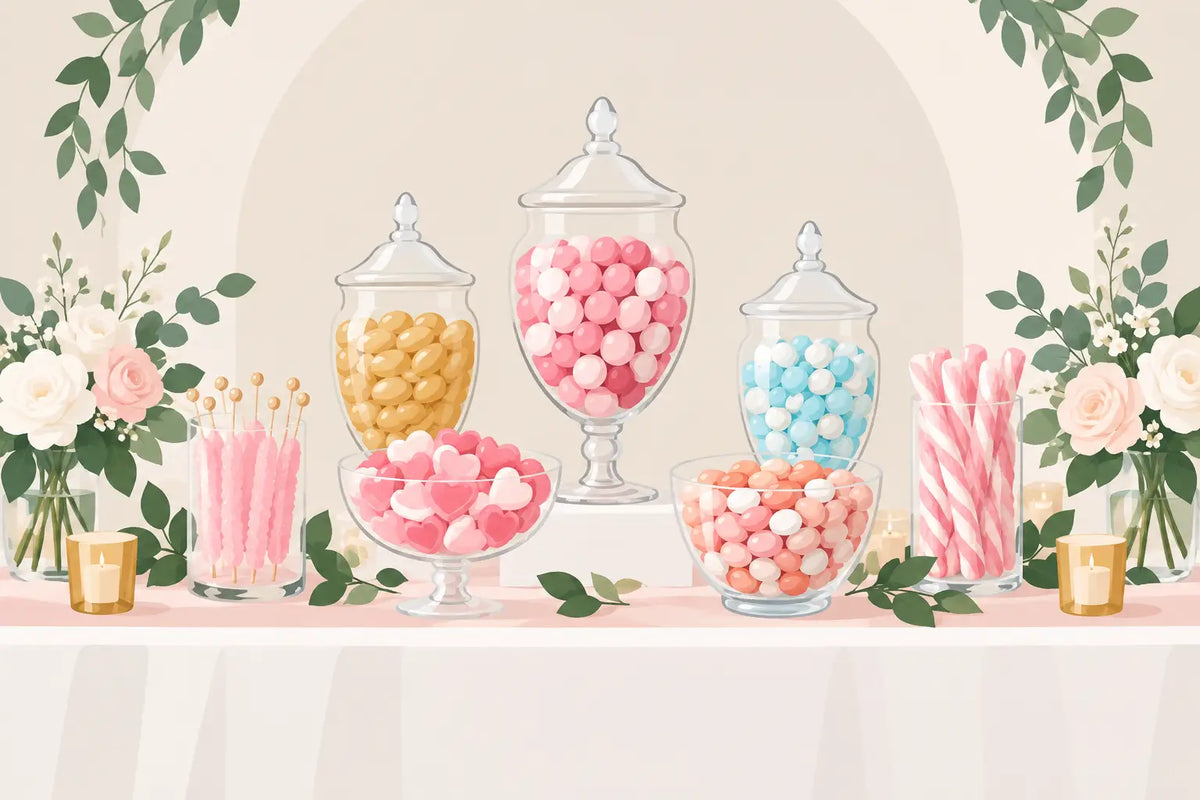 Wedding Candy Displays That Guests Will Love