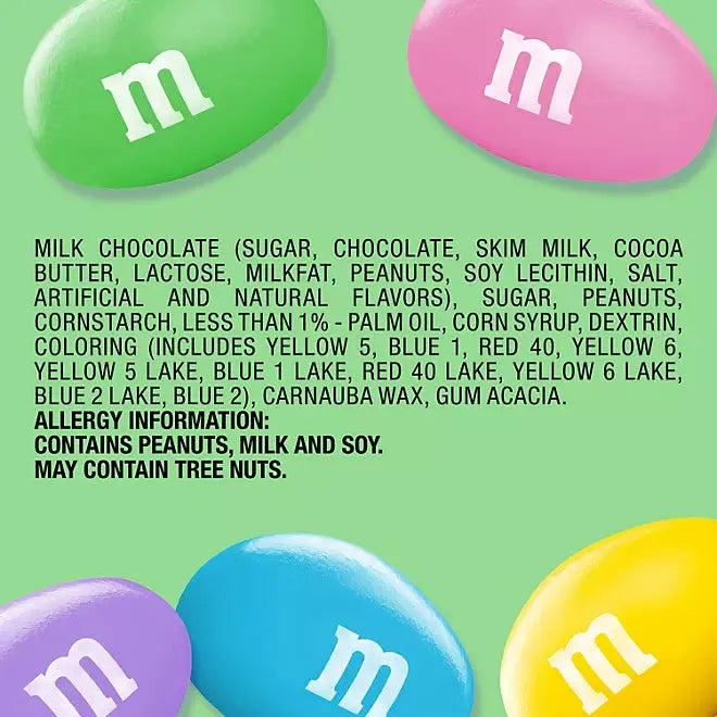 Pastel M&M's Candy Eggs - Peanut: 62-Ounce Jar – Candy Warehouse