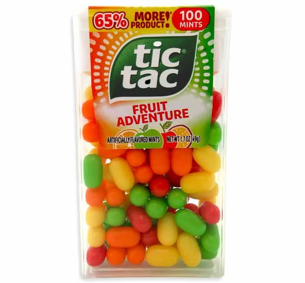 【あめ】 Tic Tac Fruit Adventure Dispensers: 12-Piece Box – Candy Warehouse