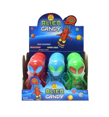 Alien Twist-N-Lik Candy: 12-Piece Display – Candy Warehouse