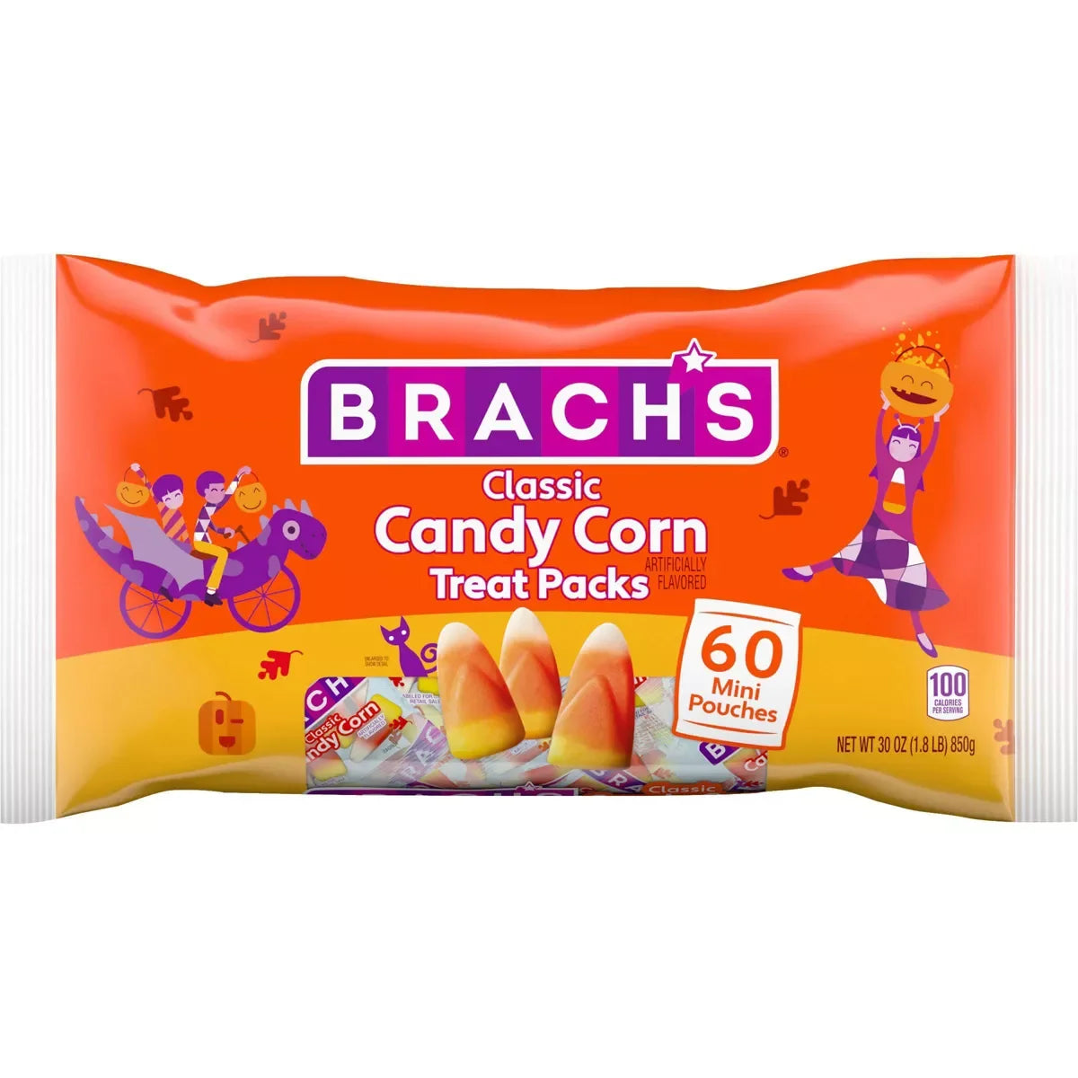 Candy With Rep Packet Brach's Halloween Candy Corn Treat Packets: 60-Piece Bag – Candy Warehouse