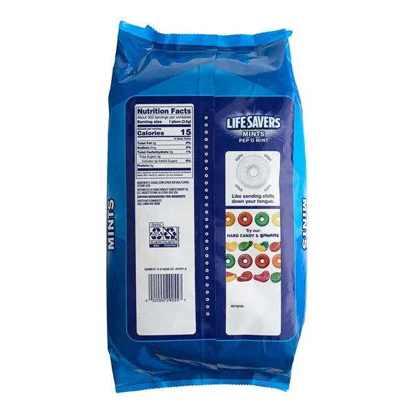 LifeSavers Mint Singles - Pep-O-Mint Bulk: 16LB Case