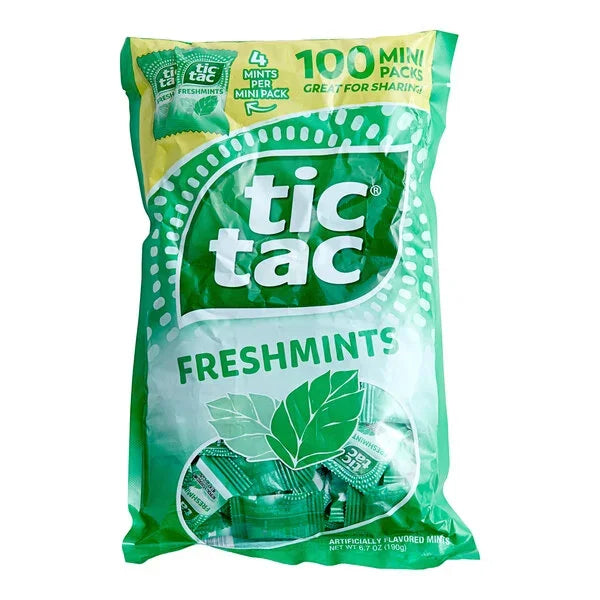 Tic Tac Freshmints 4-Count Mini Pack: 1000-Piece Case