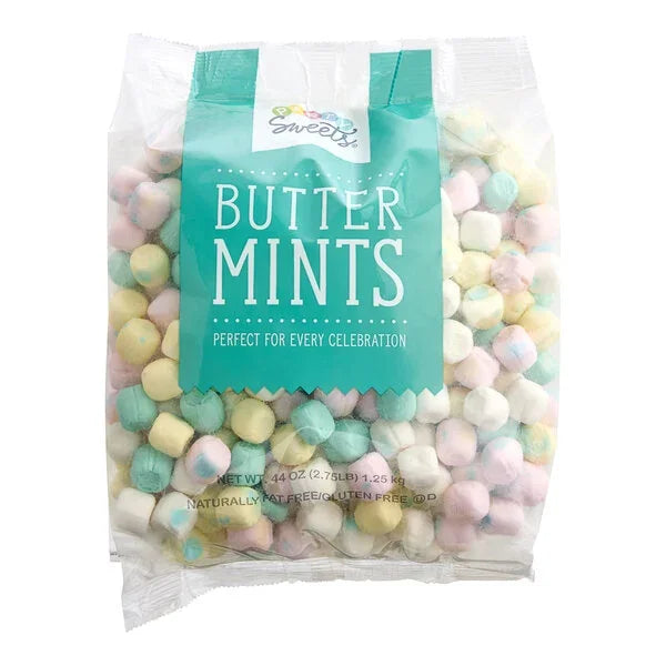 Butter Mint Creams - Assorted Pastels: 2.75LB Bag