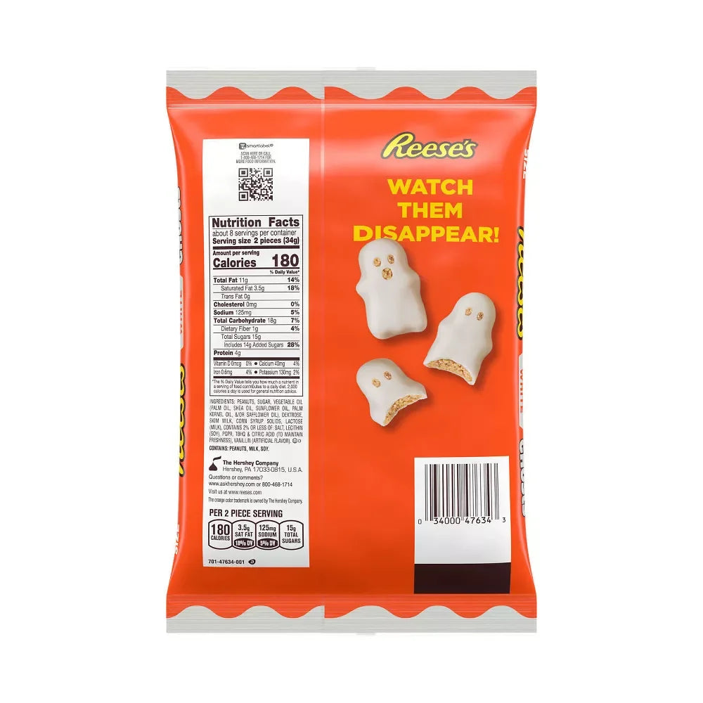 Reese's White Peanut Butter Ghosts Snack Size Packs: 16-Piece Bag