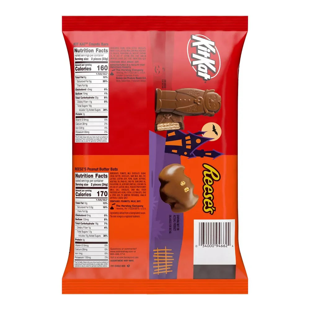 Reese's and Kit Kat Milk Chocolate Halloween Candy: 30-Piece Bag