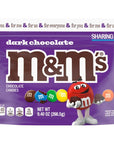 Dark Chocolate M&M's Candy: 9.4-Ounce Bag