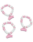 Pink and White Candy Bracelets: 12-Piece Bag