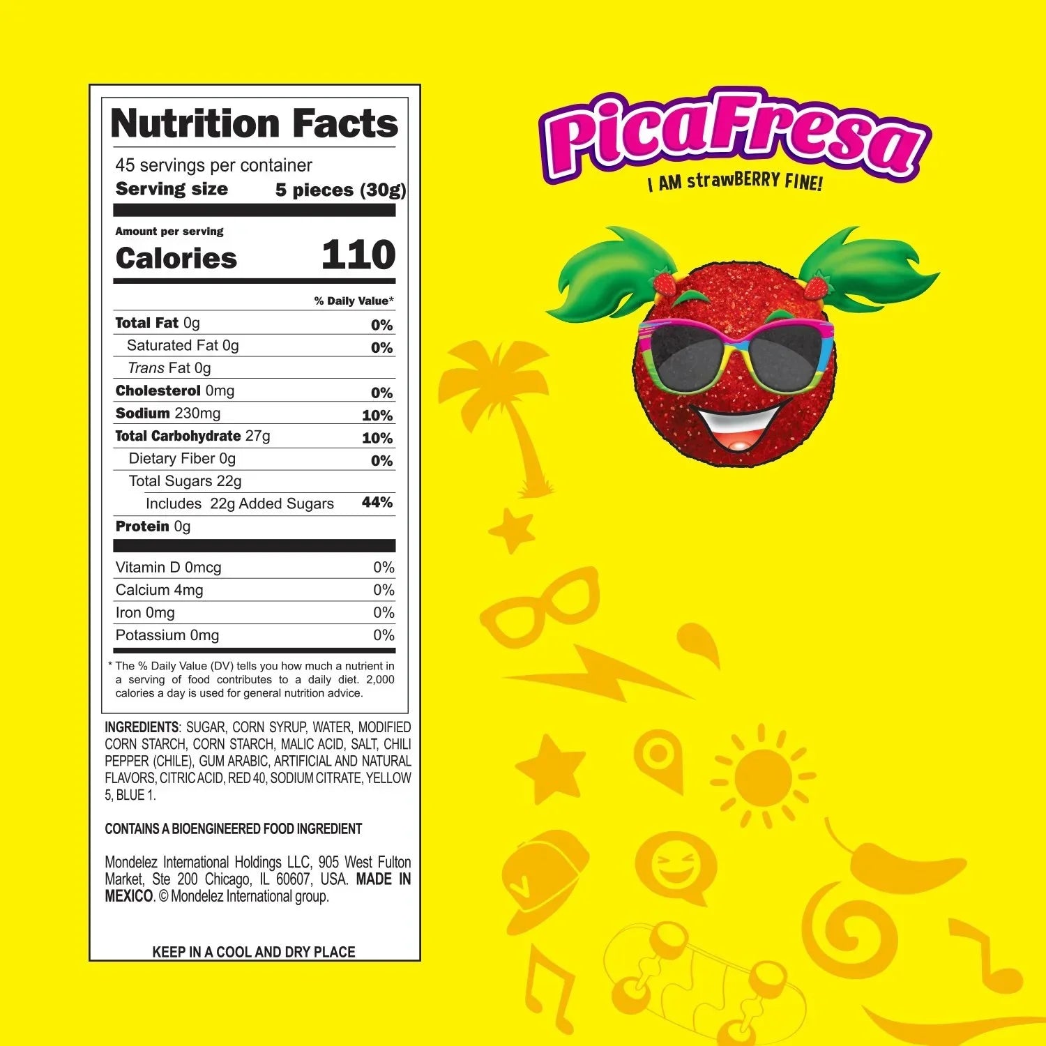 Pica Fresa Candy: 225-Piece Bag