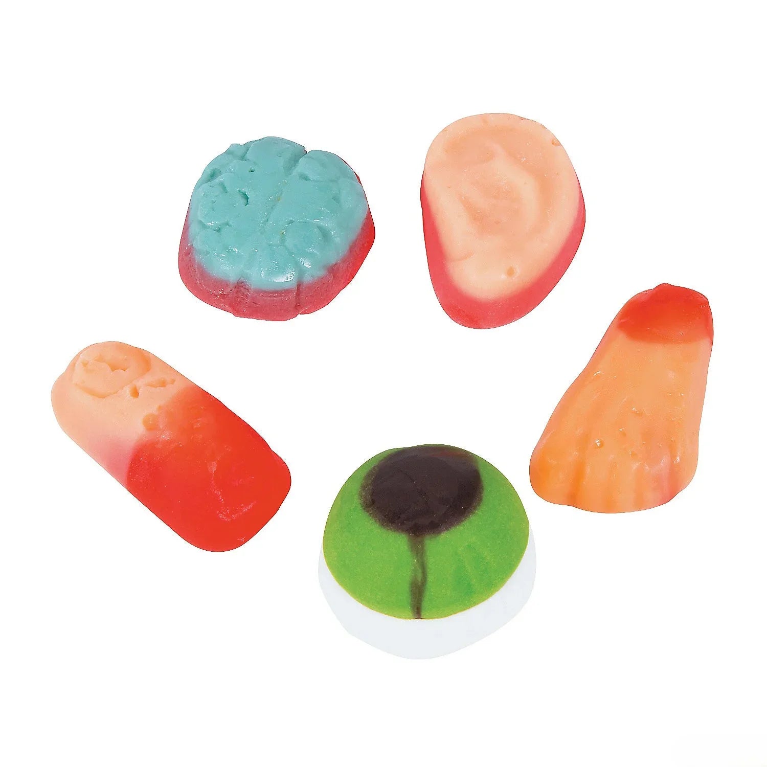 Gummy Body Parts Candy: 50-Piece Bag