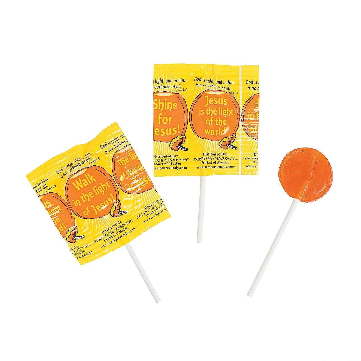 Scripture Candy Religious Harvest Lollipops: 50-Piece Bag