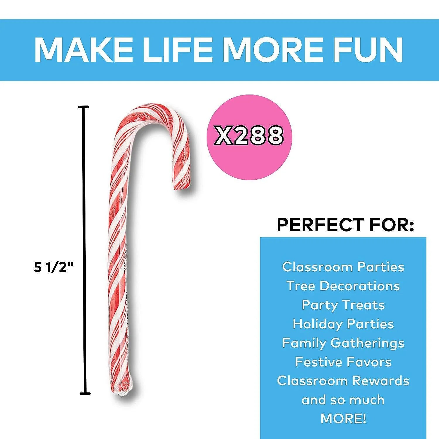 Peppermint Candy Canes - Bulk: 288-Piece Case – Candy Warehouse