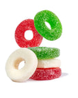 Christmas Sanded Gummi Wreaths: 4.5LB Bag