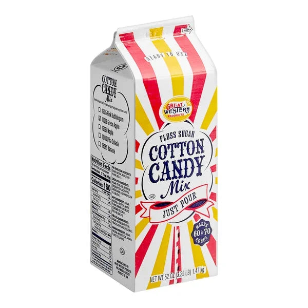 Cotton Candy Floss Sugar - Apple: Half Gallon Carton