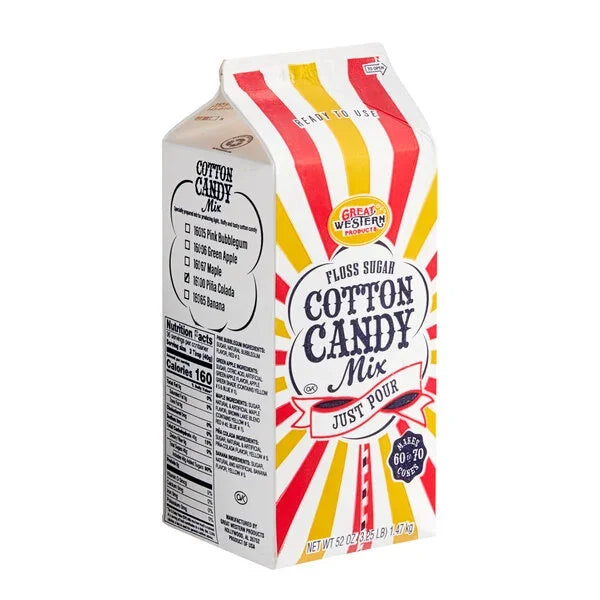 Cotton Candy Floss Sugar - Pina Colada: Half Gallon Carton