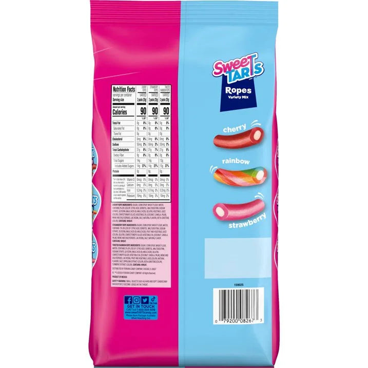 Halloween SweeTarts Ropes Candy Snack Size Packs: 36-Piece Bag