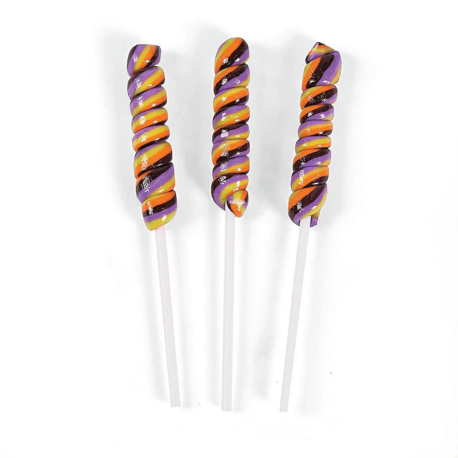 Mini Halloween Twisty Grape-Flavored Lollipops: 24-Piece Box