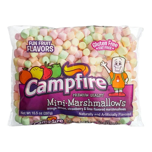 Campfire Mini Tutti Frutti Marshmallows: 15LB Case