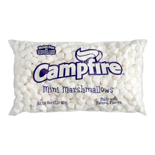 Campfire Mini Marshmallows Packs - White: 12LB Case