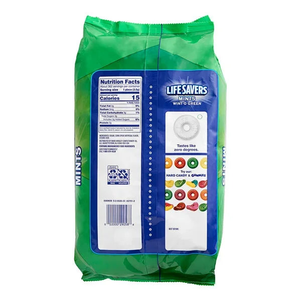 LifeSavers Mint Singles - Wint-O-Green Bulk: 16LB Case