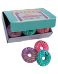 Plush Smiling Donuts in Box: 12-Piece Display
