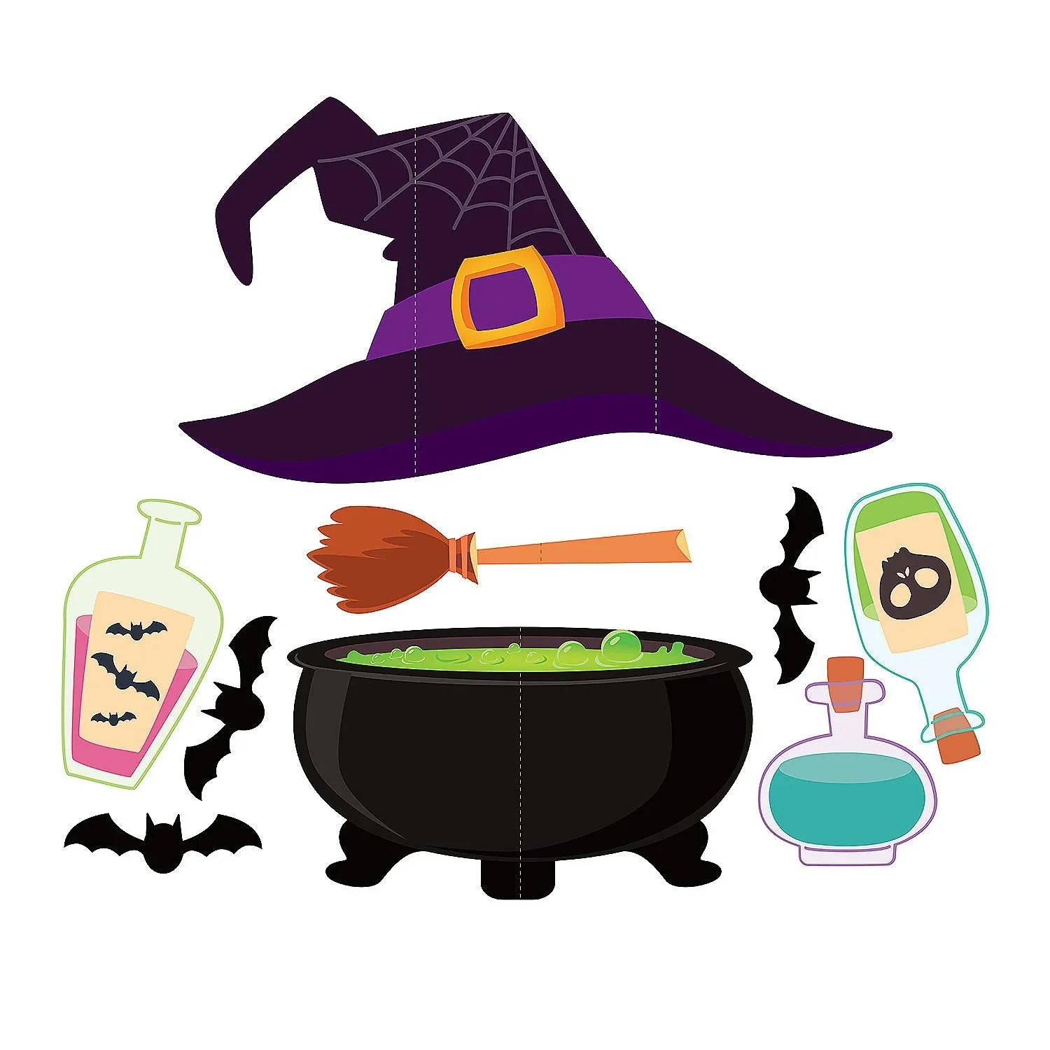 Witch Trunk-or-Treat Decorating Kit