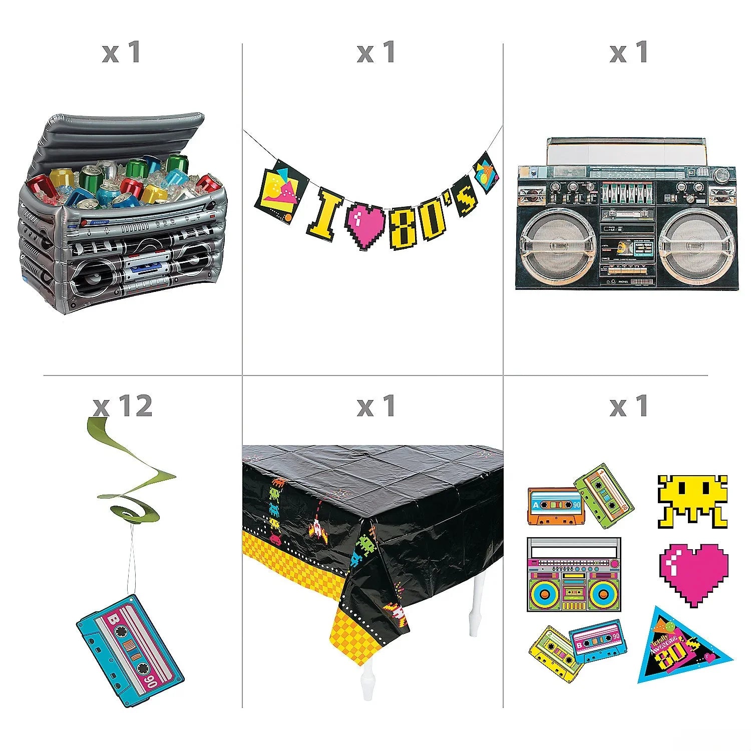 80s-Themed Trunk-or-Treat Station Decorating Kit