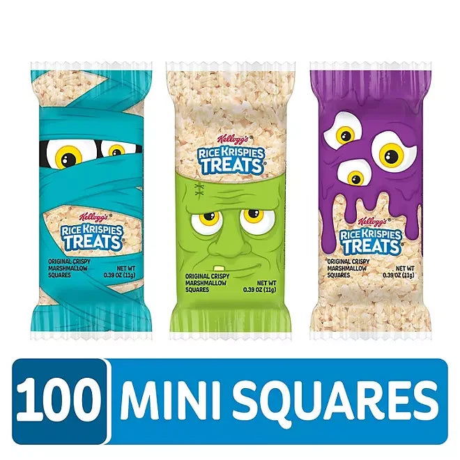 Rice Krispies Halloween Mini Squares Treats: 100-Piece Box