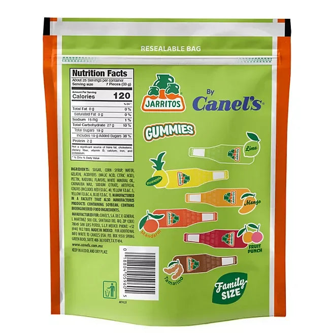 Canel's Jarritos Mix Flavors Gummies: 28.8-Ounce Bag