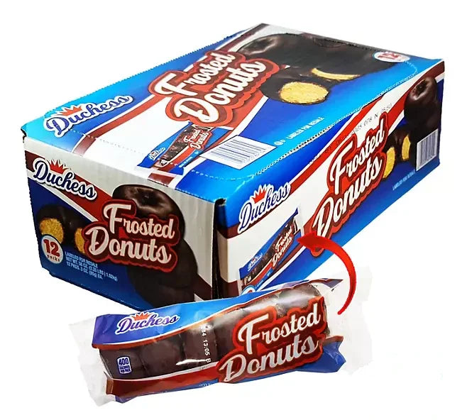 Duchess Mini Frosted Donut Pack: 12-Piece Box