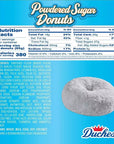 Duchess Mini Powdered Sugar Donut Pack: 12-Piece Box
