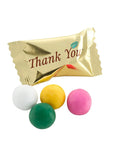 Thank You Gold Wrapped Chocolate Pastel Butter Mint: 1000-Piece Case